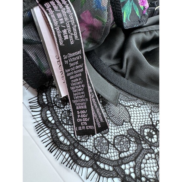 VICTORIAS SECRET VERY SEXY SO OBSESSED UNLINED CORSET TOP LOW CUT DEMI BRA NWT S - Picture 6 of 8